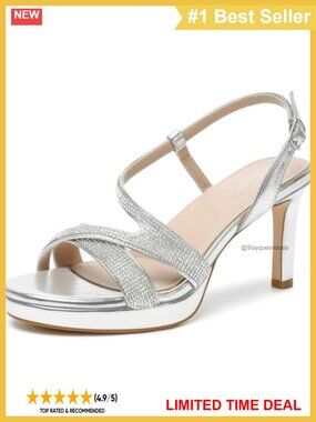 Platform Heels Strappy Round Open Toe Heeled Dress Sandal Slingback Comfortable